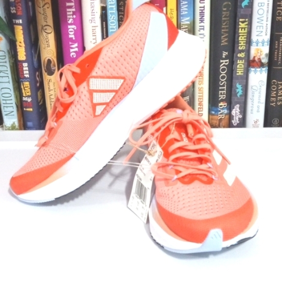 ADIZERO CORAL FUSION ORANGE PEACH WHITE CROSS TRAINER RUNNING SHOES SIZE 7 NWT - Picture 5 of 9